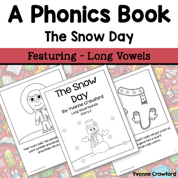 Preview of Phonics Reading Book #2 Long Vowels Book Decodable Reading Comprehension Fluency