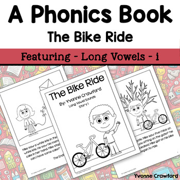 Preview of Phonics Reading Book #1 Long Vowels Decodable Reading Comprehension Fluency