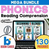 Phonics Reading Comprehension Boom Cards Bundle
