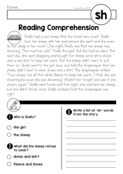 Phonics Reading Comprehension Passages by Lavinia Pop | TPT