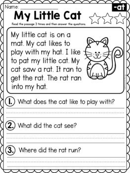 Phonics Reading Comprehension Passages BUNDLE Paper & Digital | TPT