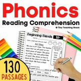 1st & 2nd Grade Decodable Reading Comprehension Passages o