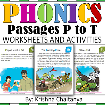 Preview of Phonics Reading Comprehension Passages | P to T