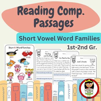 Phonics Reading Comprehension Decodable Passages SHORT VOWELS 1st   Original 8942708 1 