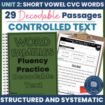 Preview of Phonics Reading Decodable Passages for Older Students Short Vowel CVC Words