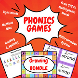 Phonics Reading Intervention Activities and Games BUNDLE