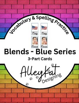 Preview of Phonics Reading Intervention Blends: Spelling, Reading, Vocabulary Blue Series