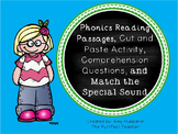 Phonics Reading Passages, Comprehension Questions, and Activities