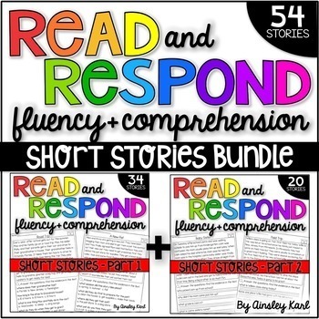 Preview of Phonics Reading Passages for Fluency and Comprehension - Short Stories BUNDLE