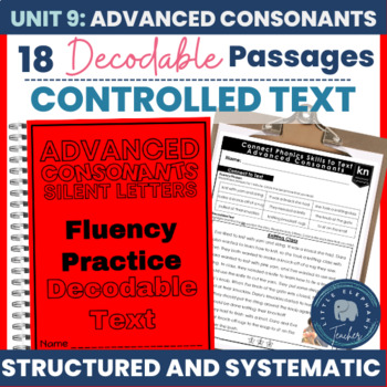 Preview of Phonics Reading Passages for Older Students Silent Letters Advanced Consonants