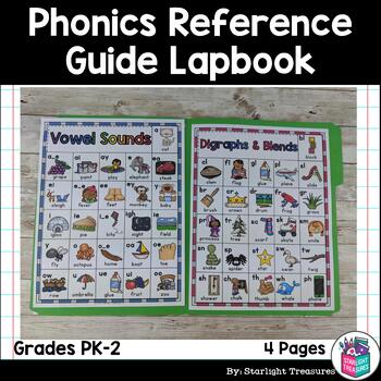 Preview of Phonics Reference Guide Lapbook for Early Readers FREEBIE