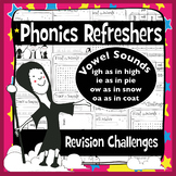 Phonics Refresher Vowels 2: igh, ie, ow, oa