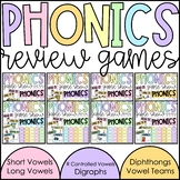 Phonics Review Game Bundle | Phonics Review Activities BUNDLE