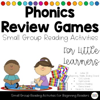 Preview of Phonics Review Games | Small Group Reading Activities for Beginning Readers