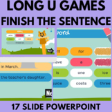 Phonics Review Games | Vowels Practice Long U | Finish the