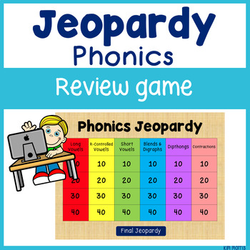 Preview of Phonics Review Jeopardy Style Game