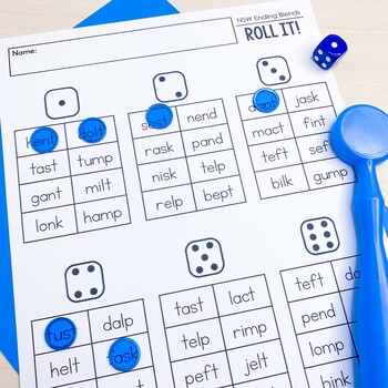 Phonics Roll It and Read It Fluency Worksheets Science of Reading Aligned