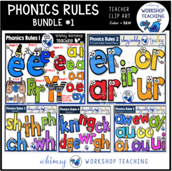 Preview of Phonics Rules Clip Art Collection 1