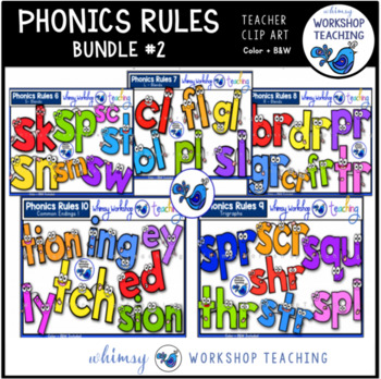 Preview of Phonics Rules Clip Art Collection 2