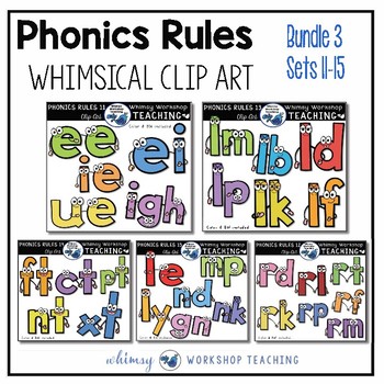 Preview of Phonics Rules Clip Art Collection 3