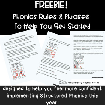 Preview of Phonics Rules and Phrases to Help You Get Started