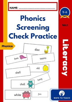 Preview of Phonics Screening Check Practice - Year 1