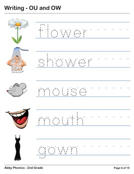 Phonics - Second Grade - OU and OW Series by AbbyExplorer | TpT