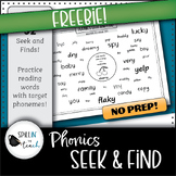 Phonics Seek & Find Activity | NO PREP | FREEBIE