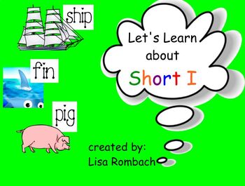 Preview of Phonics Short I SmartBoard Lesson Primary Grades