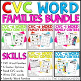 CVC Word Family Centers Bundle