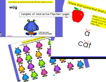 Preview of Phonics - Short Vowel a Flipchart - 5 Interactive Lessons