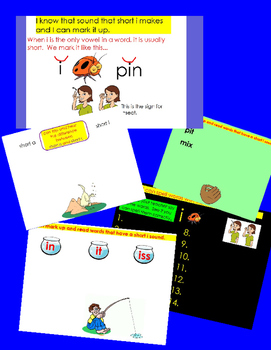 Preview of Short Vowel i ActivInspire Flipchart - 9 Interactive Lessons