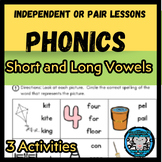 Phonics Short and Long Vowels | Worksheets