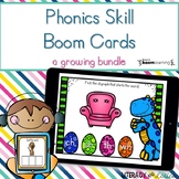 Phonics Skills: A Growing Bundle of BOOM Cards {digital learning}