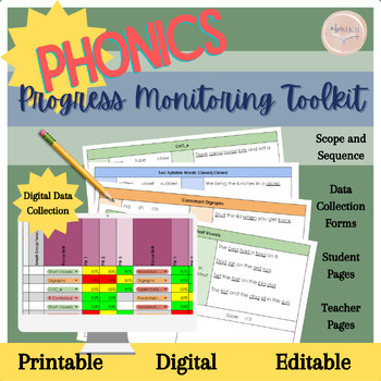 Preview of Phonics Skills Progress Monitoring Toolkit