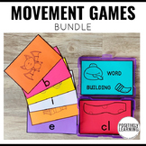 Word Building Movement Activities for Small Group Games an
