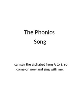 Preview of Phonics Song