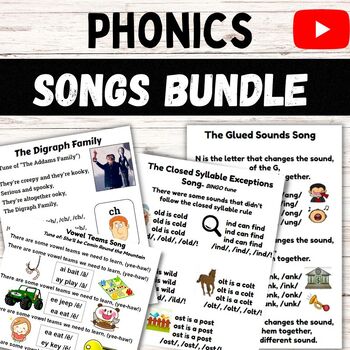 Preview of Phonics Songs Bundle