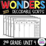 Phonics Sorts WONDERS 2023 Decodables-Unit 4 (2nd Grade)