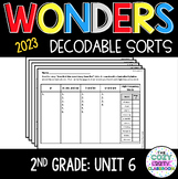 Phonics Sorts WONDERS 2023 Decodables-Unit 6 (2nd Grade)