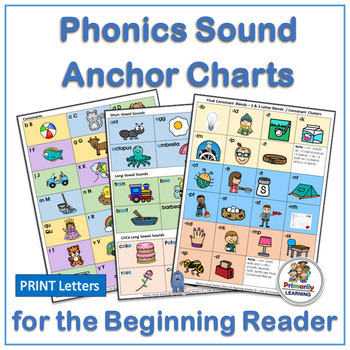 Phonics Sound Anchor Charts - Vowels, Consonatns, Blends, Digraphs ...