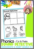 Phonics Sound Detective Cut & Paste | Volume 1: Consonants