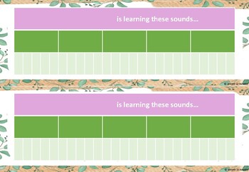 Preview of Phonics Sound Strips - Individual Goal Setting