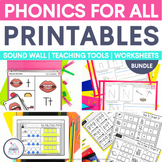 Phonics Sound Wall Teaching Tools and Worksheets Science o