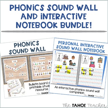 Preview of Phonics Sound Wall and Interactive Notebook Bundle | Science of Reading Based
