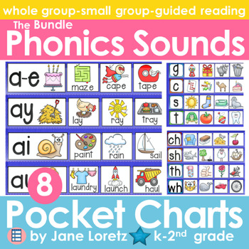 Preview of Phonics-Sounds Pocket Charts (BUNDLED)