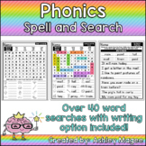 Phonics Spell and Search - Pattern Word Searches with Writ