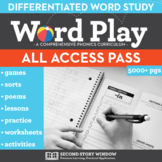 Phonics & Spelling All Access Pass - Word Play All Phonics