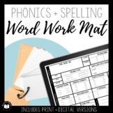 Phonics + Spelling Word Work Mat | Google Slides™ | Print 