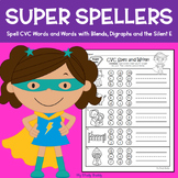 Phonics: Spelling (CVC Words, CVCe Words, Words with Blend